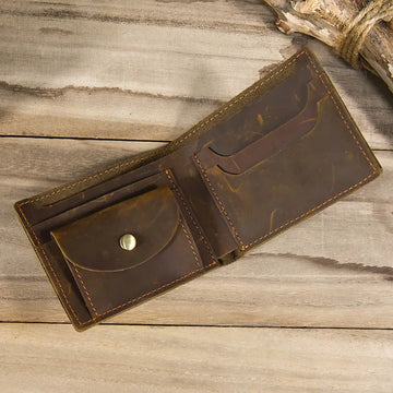 Xajzpa Leather Short Wallet Men Wallet Fashion Luxury Brand Male Bussiness Purse Coins Design Vintage Wallet